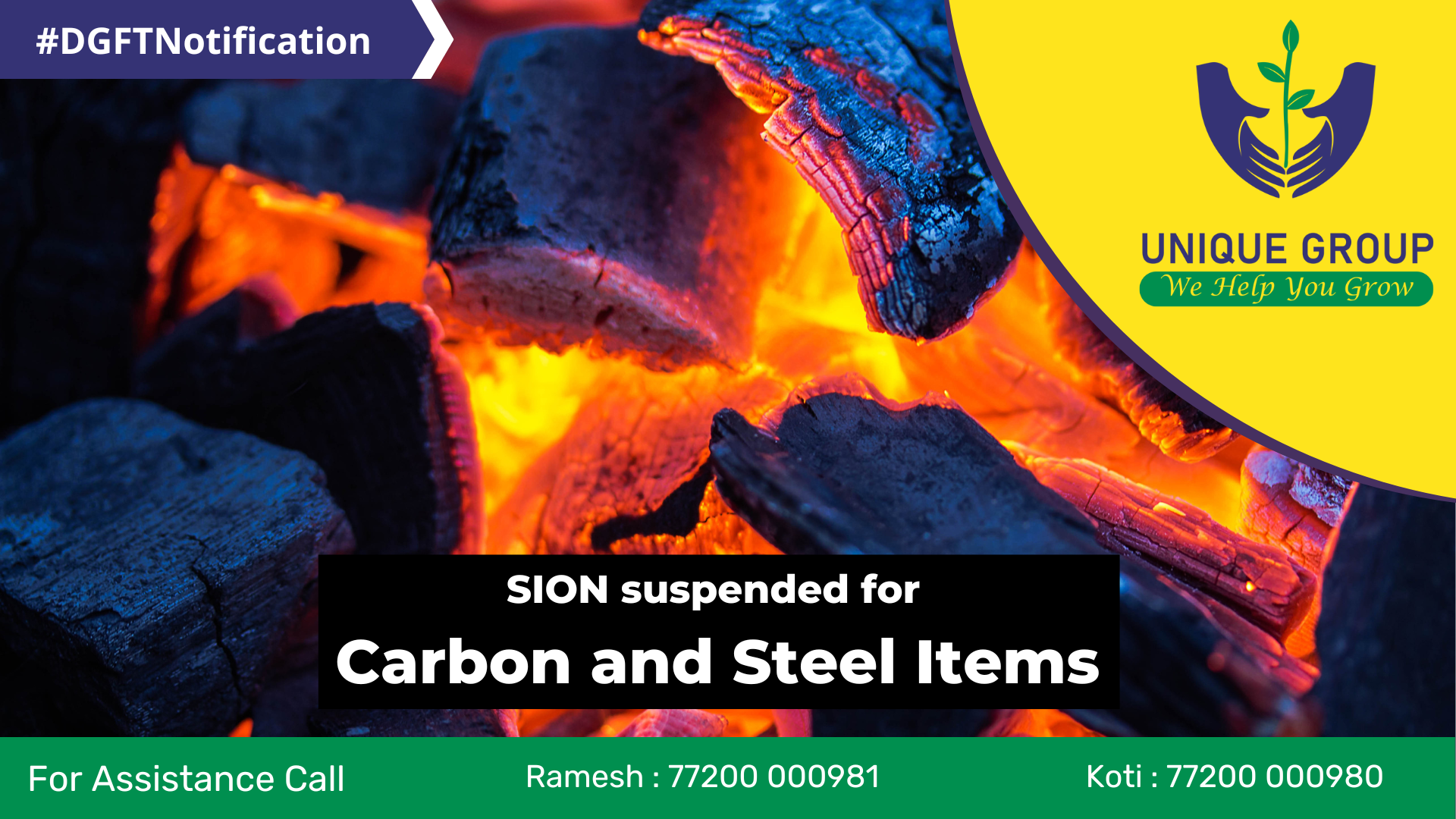 Standard Input output norms have been suspended for carbon and stainless steel