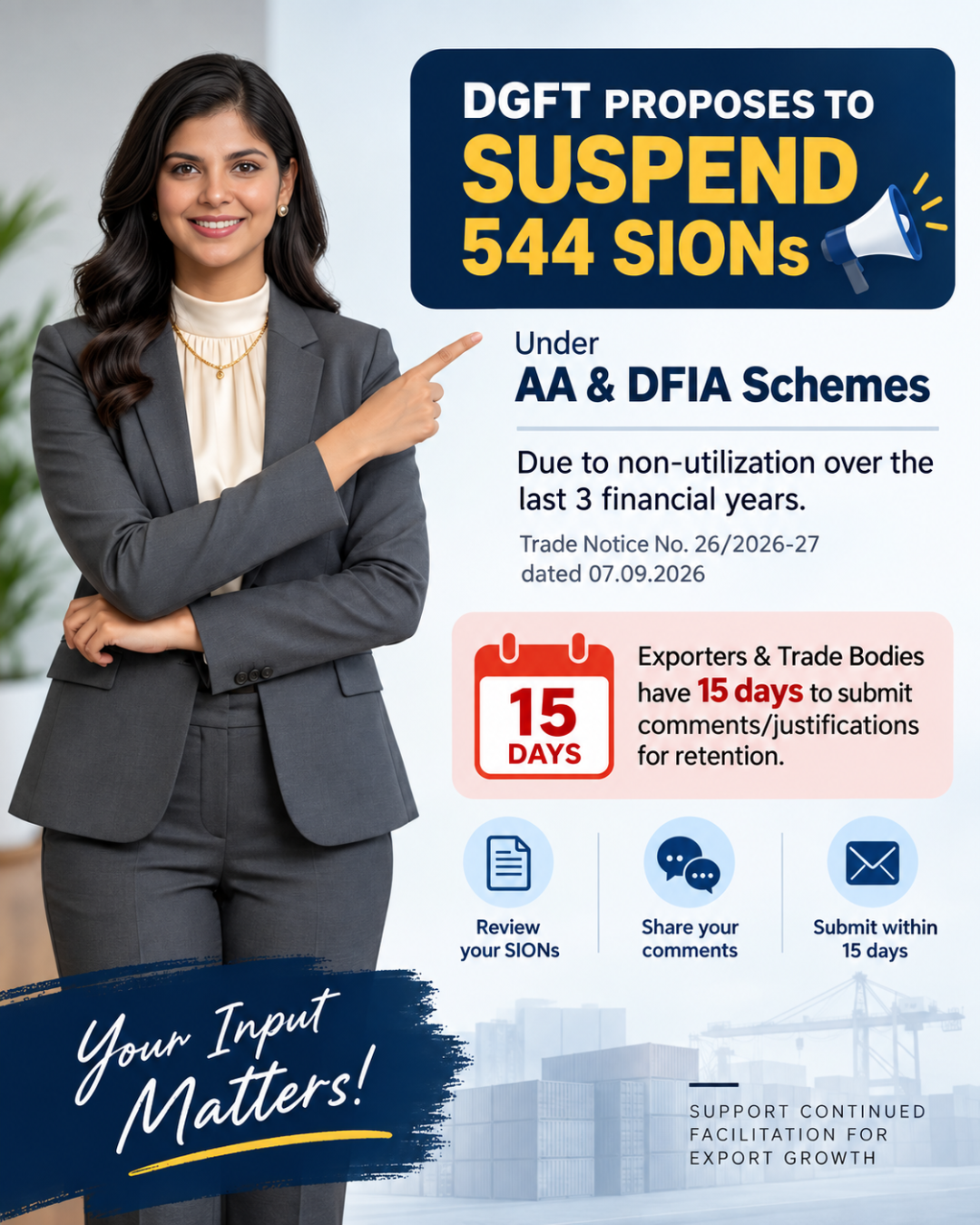DGFT latest trade notice