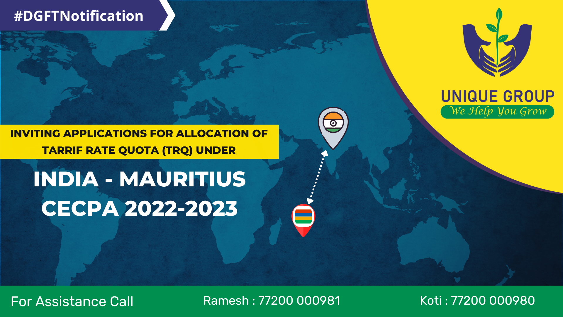 Mauritius CECPA Application for Tariff Rate TRQ allocation