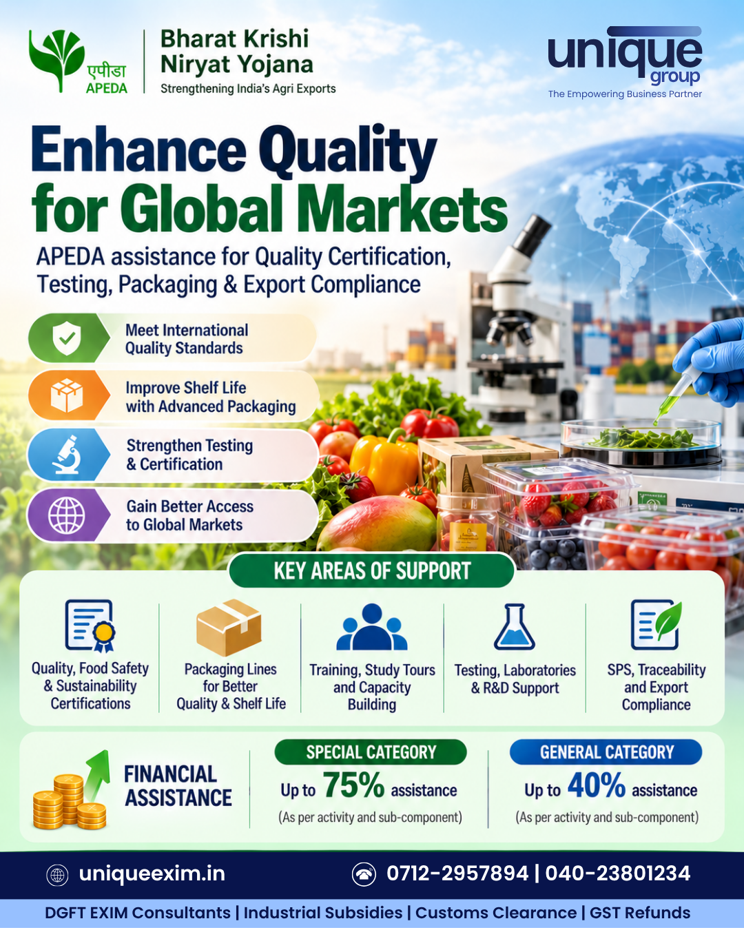 Bharat Krishi Niryat Yojana ? Quality Development
